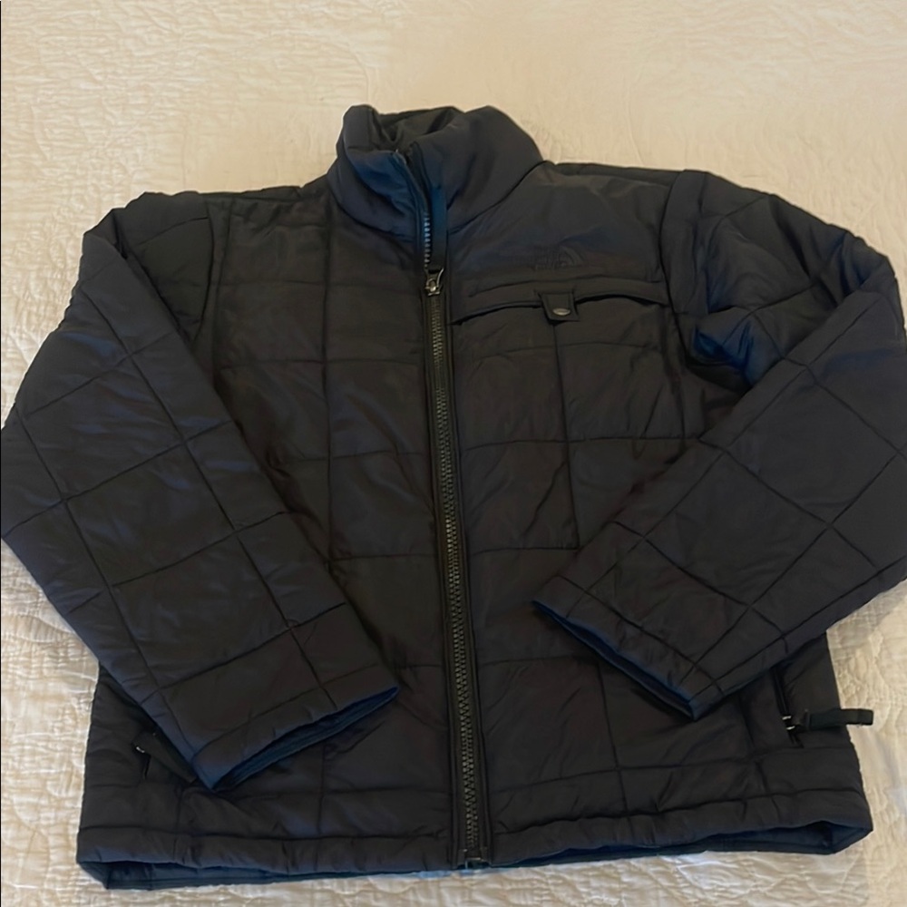 Boys north face Black Quilted Jacket